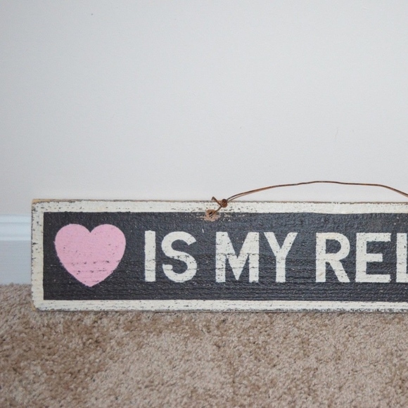 Brandy Melville Other Love Is My Religion Wood Sign Poshmark